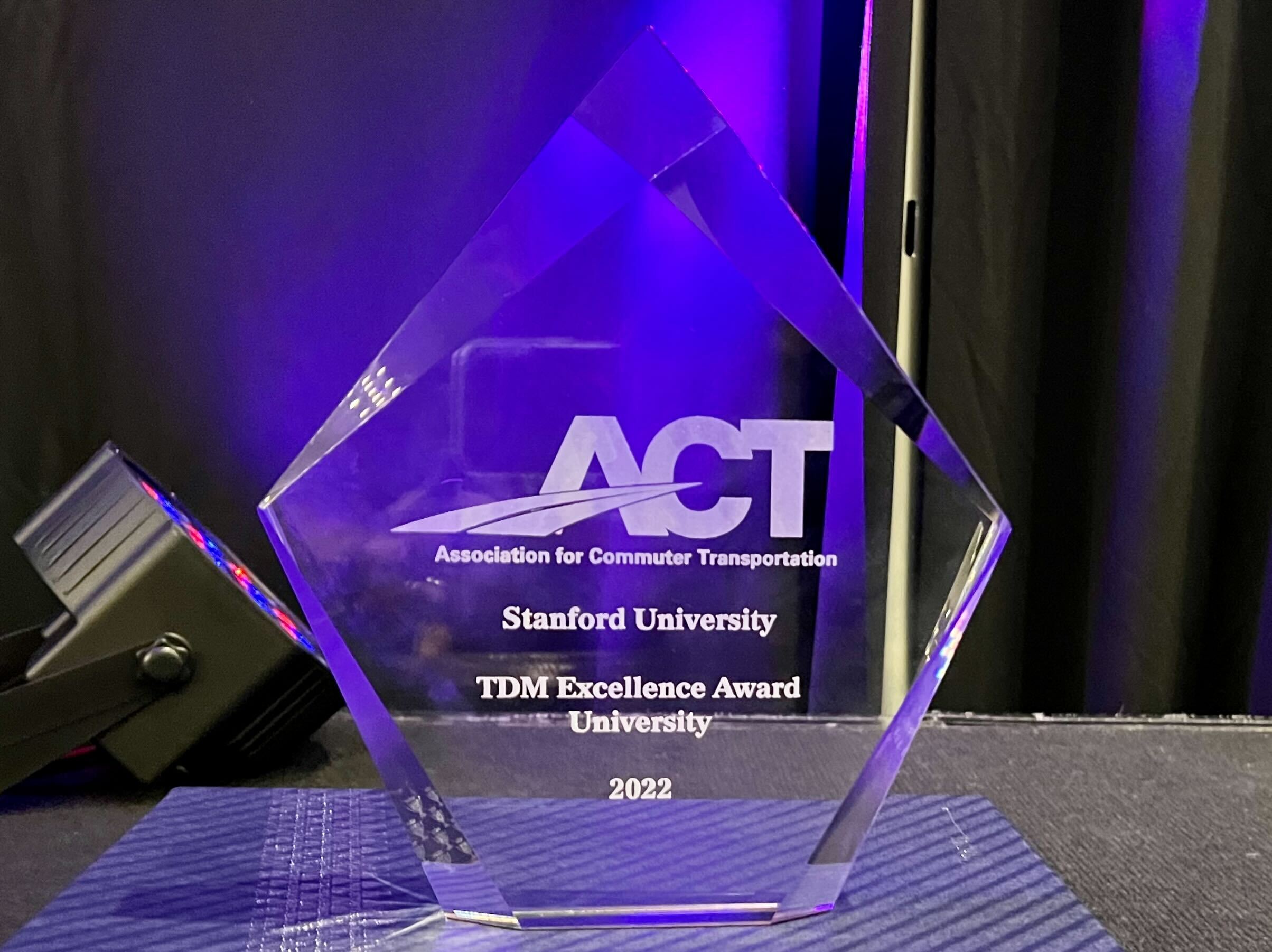 ACT TDM Award 2022 - Stanford Transportation