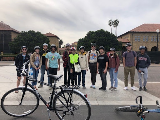 Photo of group of Stanford students on campus