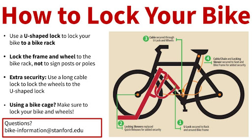 how to lock your bike