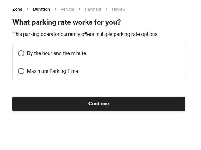 What parking rate works for you
