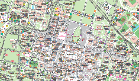 map of main campus