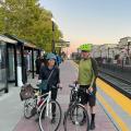 Joe and Beth Ryan commute via bike and Caltrain