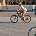 Biking at Stanford University
